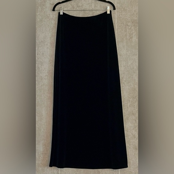 Scott Mclintock Millennium 2000 Vintage Black Velvet Maxi Skirt Size 10P - Picture 5 of 5